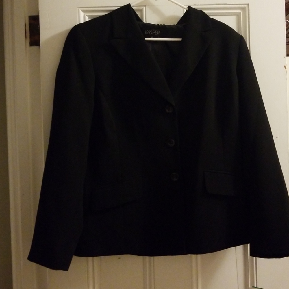 kasper jacket, pants and skirt